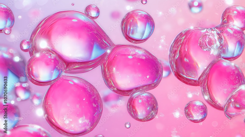 Abstract Water Droplets on Gradient Background Abstract Water Droplets on Gradient Background