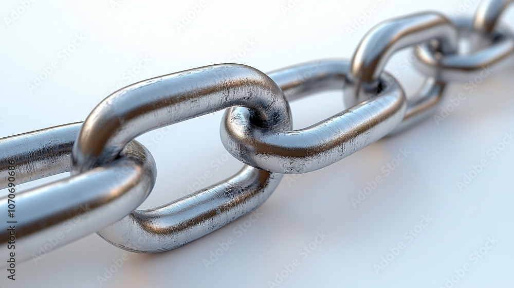 close-up shot of a chain, with each link intricately designed, symbolizing strength, unity, and interconnectedness. The detailed texture emphasizes resilience and the power of connections close-up shot of a chain, with each link intricately designed, symbolizing strength, unity, and interconnectedness. The detailed texture emphasizes resilience and the power of connections