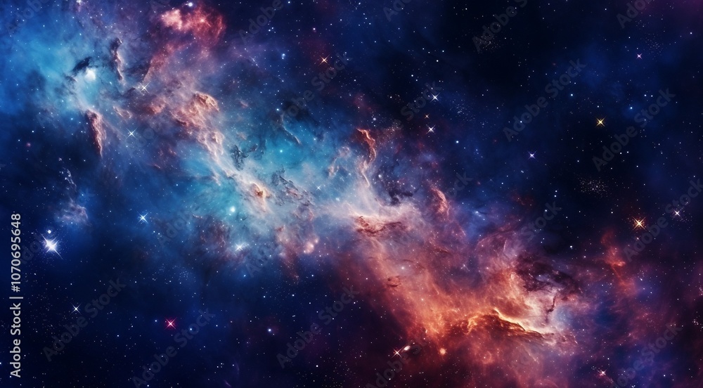 Naklejka premium background with stars, space galaxy background, background with space, galaxy in the space with stars