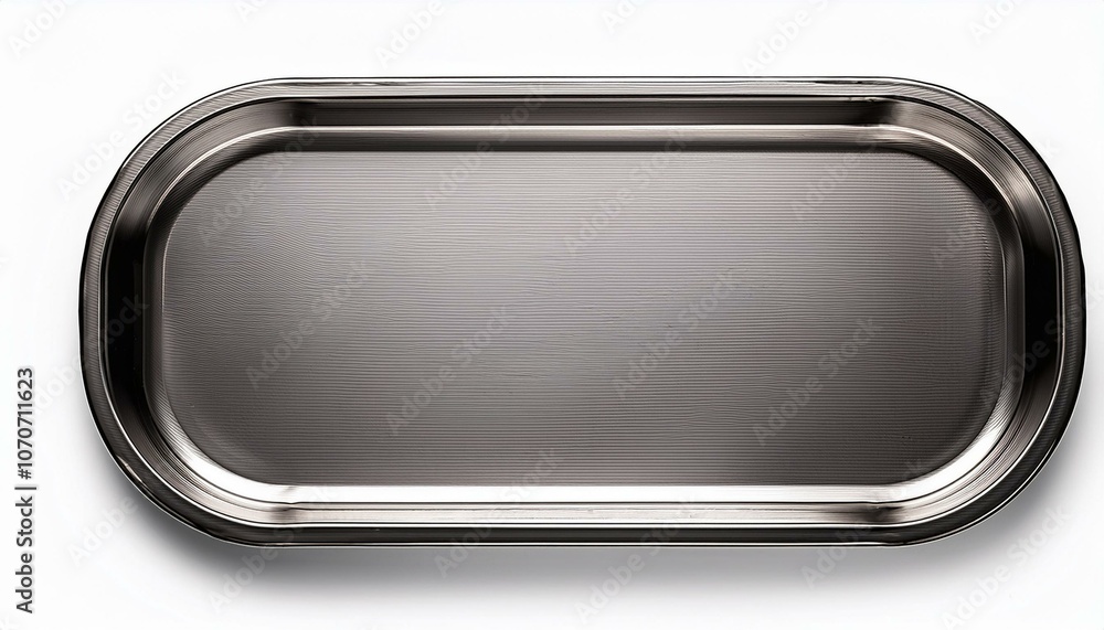 A tray top view full length isolate on White background PNG A tray top view full length isolate on White background PNG