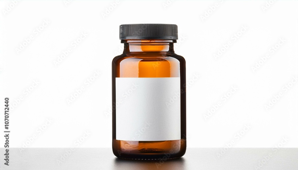 A vitamin bottle with blank label on White background PNG A vitamin bottle with blank label on White background PNG