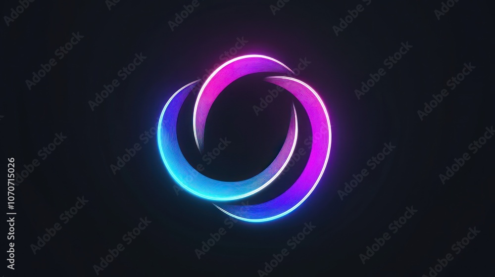 Abstract Glowing Circle Design Abstract Glowing Circle Design