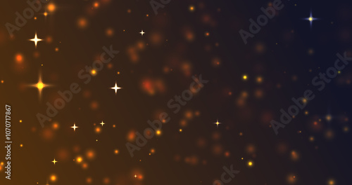 Christmas decorative holiday season overlay shiny particles bg. New Year video intro, title opener effects bg. Glitter fairy dust. Luxurious stars rising award show music, stage bg 2025,2026.