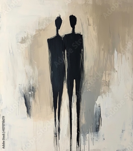 silhouette of a two persons