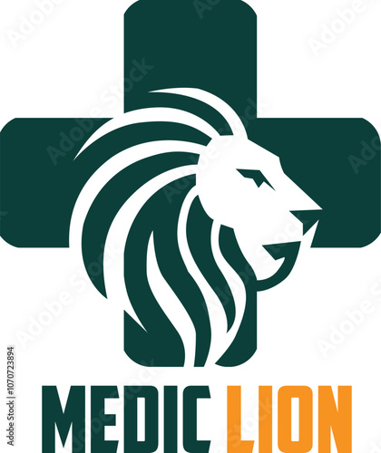 Creative Logo for MEDIC LION Vector Illustration