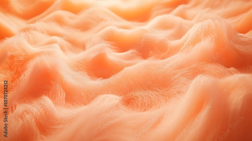 Abstract Textured Peach-Colored Fabric Close-Up Abstract Textured Peach-Colored Fabric Close-Up