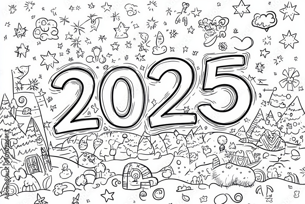 black and white, line art Illustrate black and white, line art Illustrate