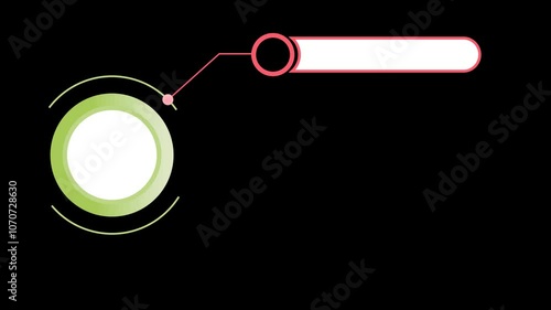 animated 5 steps circle infographic template for process diagram, presentations, workflow , flow chart, info graph. animation footage video isolated on alpha channel(transparent) background.