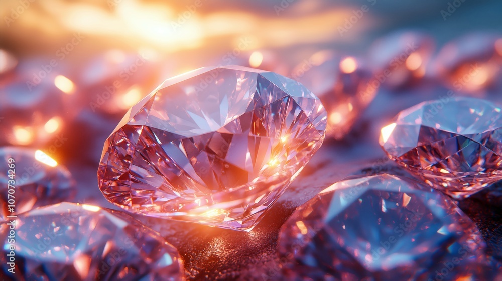Captivating Radiance of Luxurious Diamonds in Stunning Display Captivating Radiance of Luxurious Diamonds in Stunning Display