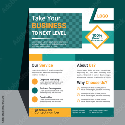 Corporate Flyer Template for Professional Branding and Marketing Materials