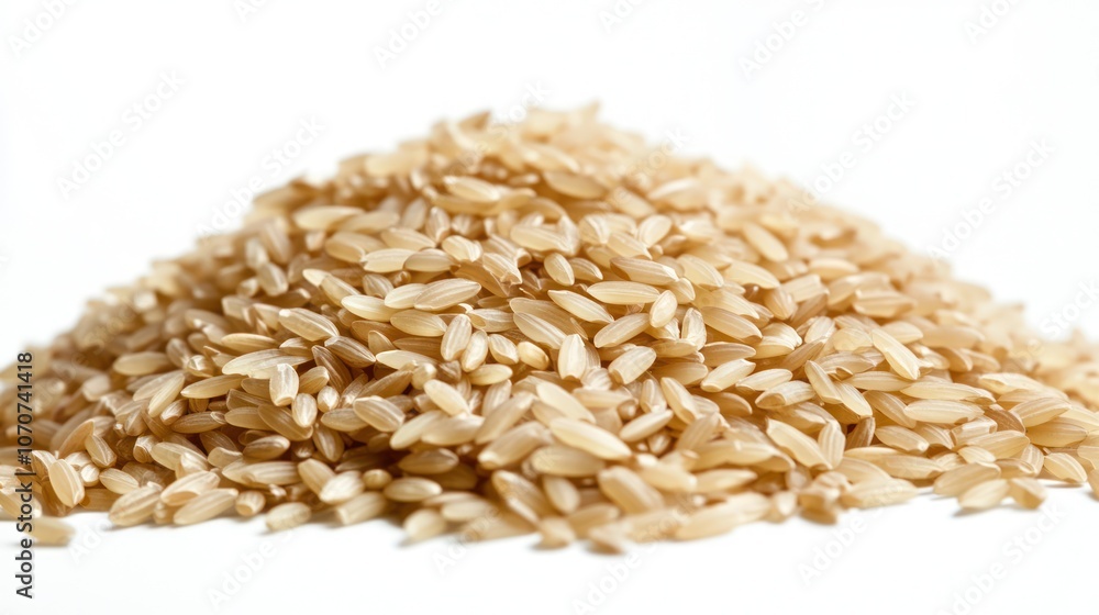 A Close-Up of Brown Rice A Close-Up of Brown Rice