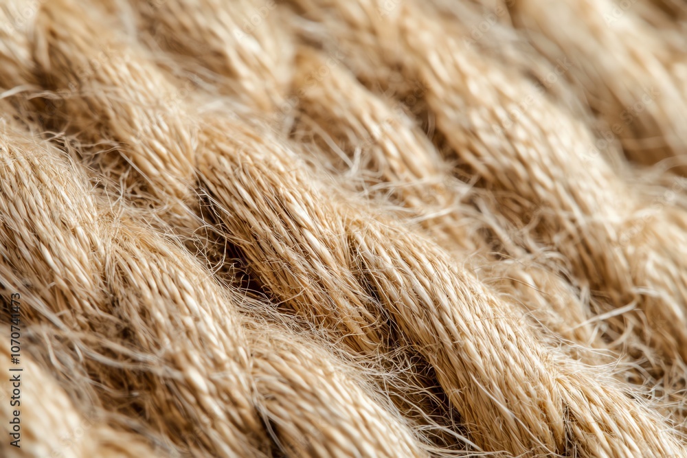 Fototapeta premium Texture de jute beige avec de gros fibres pour un look naturel et authentique