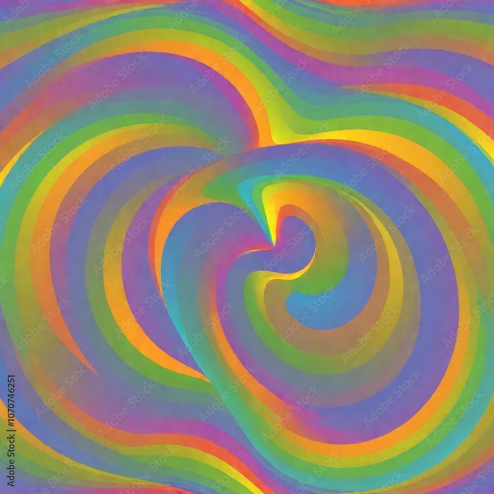 A seamless background with a smooth gradient of rainbow colors swirling together in a spiral pattern on a textured surface A seamless background with a smooth gradient of rainbow colors swirling together in a spiral pattern on a textured surface