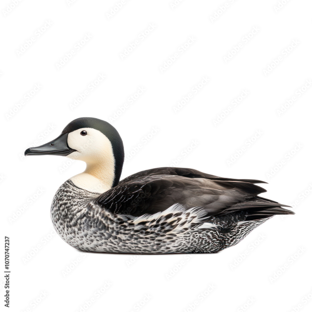 Elegant Duck on White Background Elegant Duck on White Background