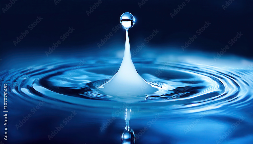 A shot of a drop of water, with waves spreading out, symbolizing the influence and ripple effect of actions or events. A shot of a drop of water, with waves spreading out, symbolizing the influence and ripple effect of actions or events.