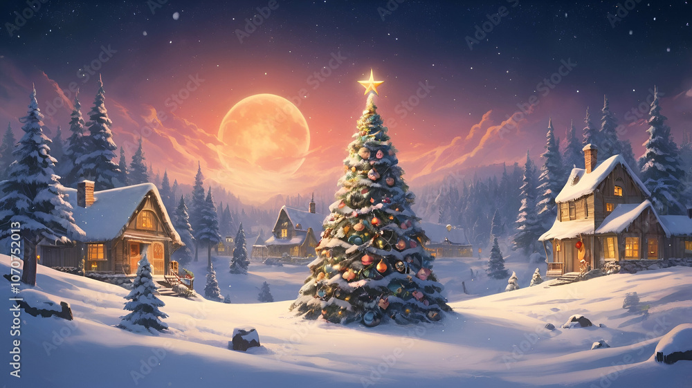 christmas tree in the night christmas tree in the night