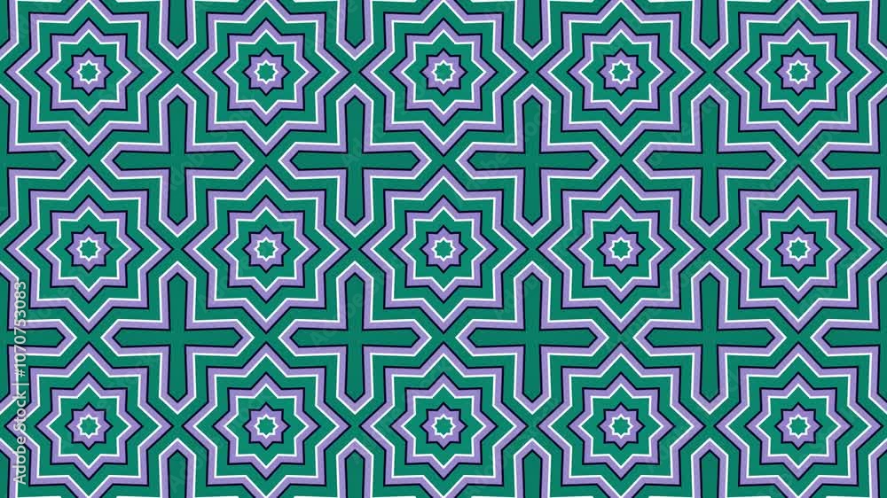 A Geometric Pattern of Interlocking Eight-Pointed Stars A Geometric Pattern of Interlocking Eight-Pointed Stars