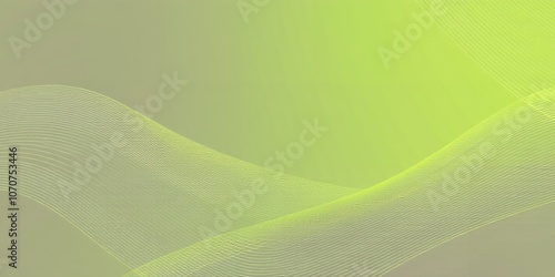 Abstract green and yellow wave background.