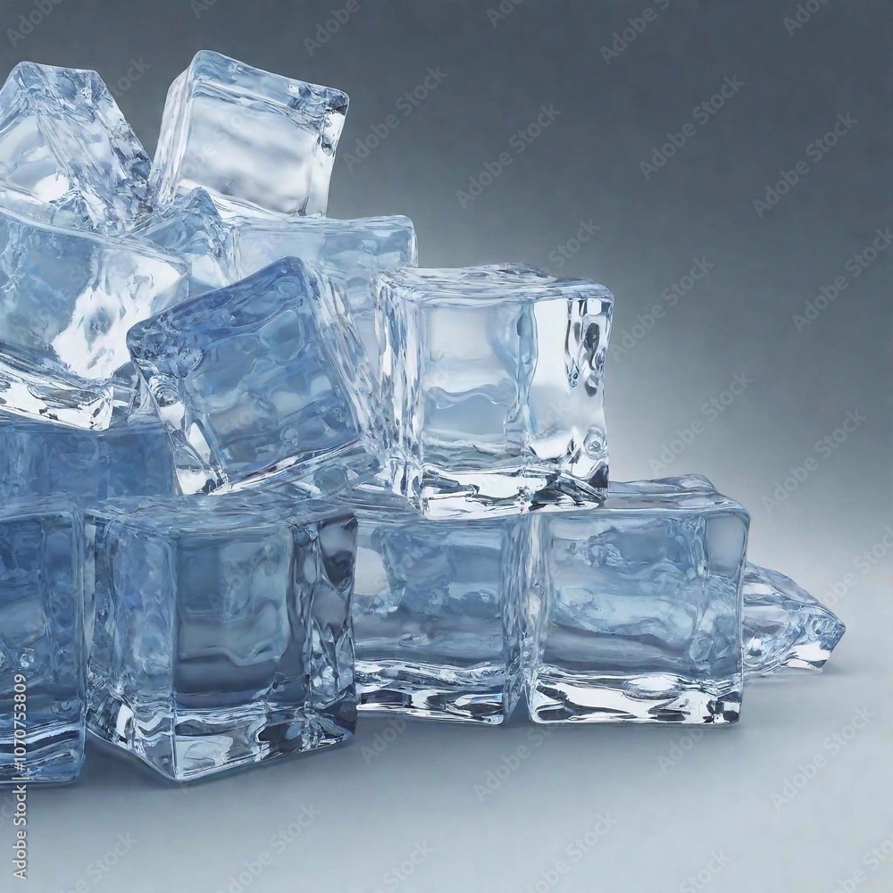 A high-resolution ultrarealistic image of a brilliant collection of ice cubes in a mesmerizing heap. The digital artwork features incredibly detailed and faceted ice pieces with sharp edges and stunni A high-resolution ultrarealistic image of a brilliant collection of ice cubes in a mesmerizing heap. The digital artwork features incredibly detailed and faceted ice pieces with sharp edges and stunni