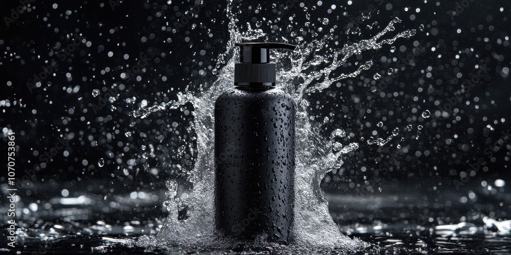 Body wash bottle Commercial poster Product photograph Body wash bottle Commercial poster Product photograph