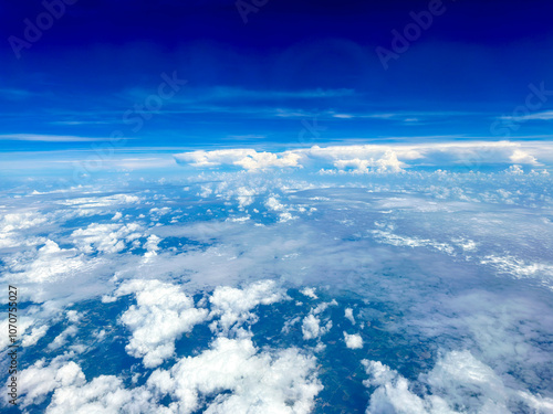Photography blue sky with clouds
