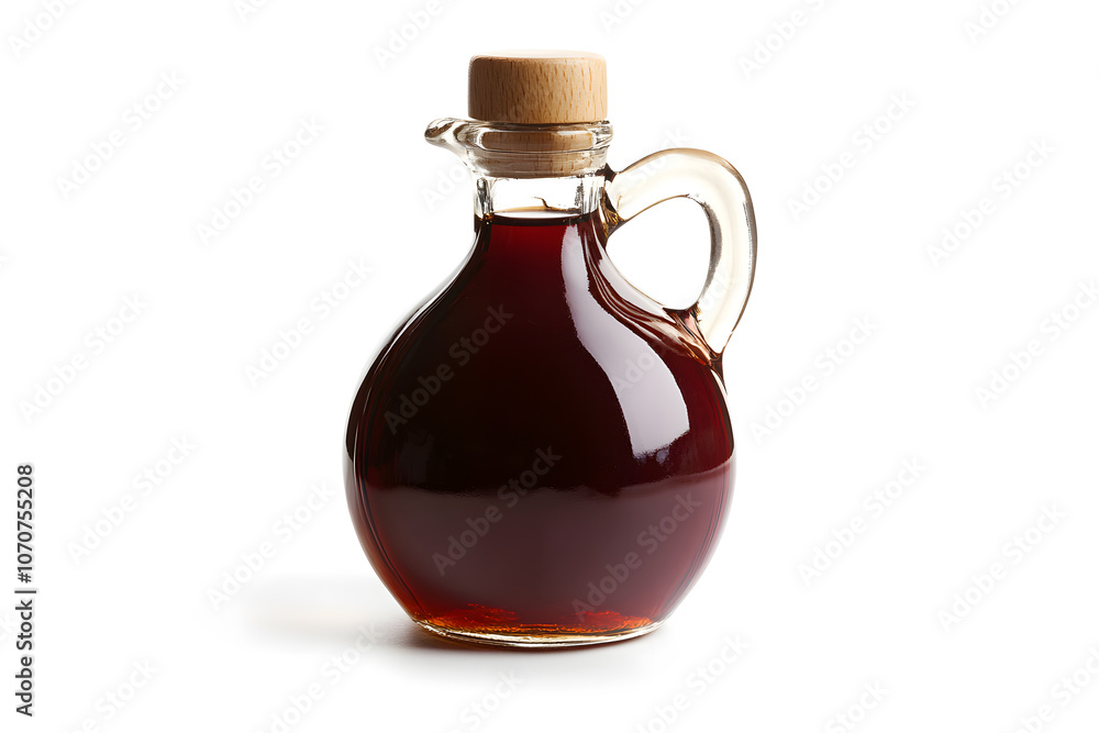 Maple syrup bottle mock up, isolated on white background Maple syrup bottle mock up, isolated on white background