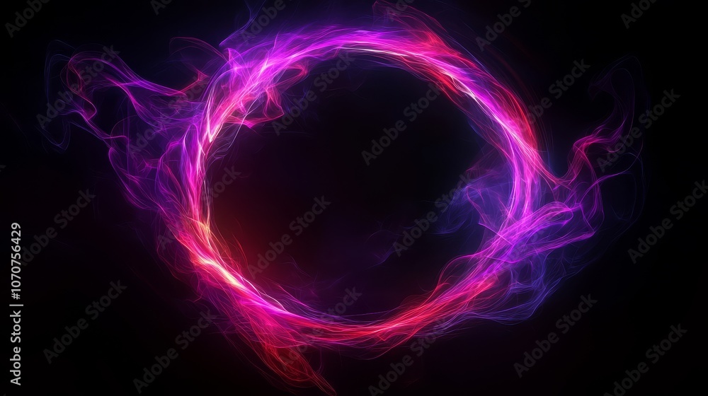 Obraz premium Stunning visual representation of generative AI art in a dark background.