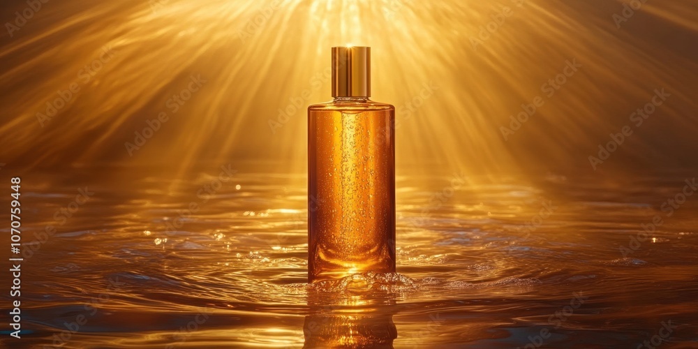 Cleansing oil bottle Commercial poster Product photog Cleansing oil bottle Commercial poster Product photog