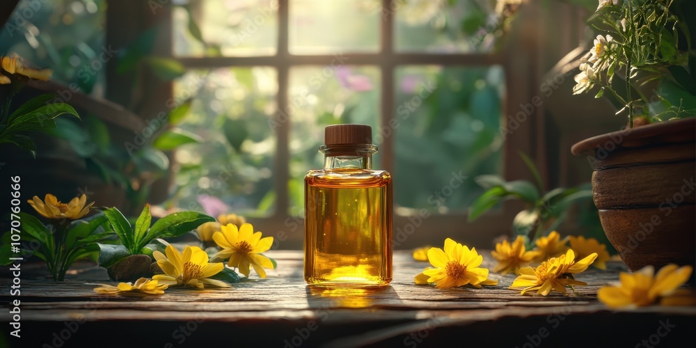 Cleansing oil bottle Commercial poster Product photog Cleansing oil bottle Commercial poster Product photog