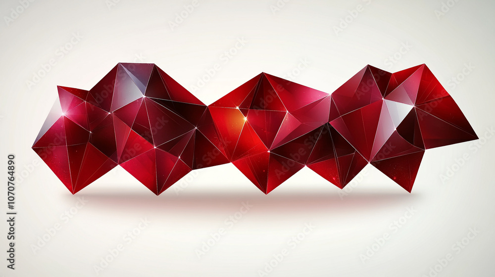 Abstract low-poly geometric pattern in dark and vibrant red shades, evoking modern design and energy. Perfect for backgrounds, branding, and digital projects emphasizing boldness and sophistication Abstract low-poly geometric pattern in dark and vibrant red shades, evoking modern design and energy. Perfect for backgrounds, branding, and digital projects emphasizing boldness and sophistication