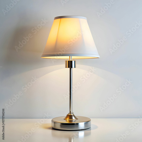 lite lamp in white background