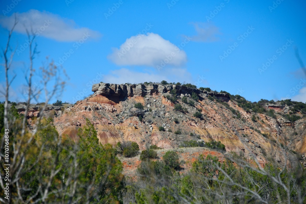 Juniper-Sunflower-Roho trails in Palo Duro Canyon State Park, in the state of Texas, USA Juniper-Sunflower-Roho trails in Palo Duro Canyon State Park, in the state of Texas, USA