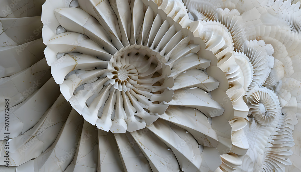 Abstract close-up of intricate white paper-like spirals, creating a delicate and modern aesthetic with soft shadows and curves. Abstract close-up of intricate white paper-like spirals, creating a delicate and modern aesthetic with soft shadows and curves.