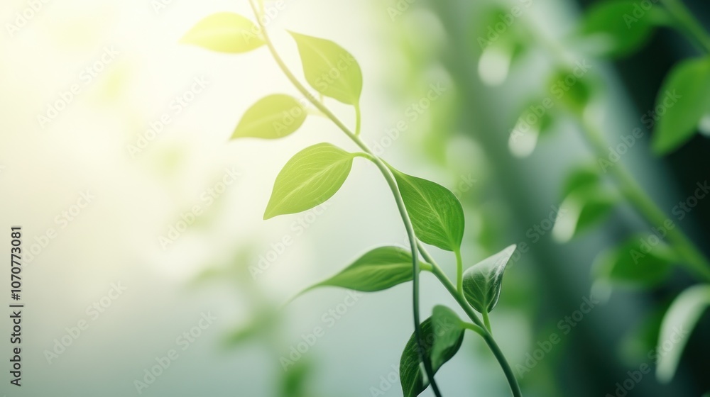 Fototapeta premium Sunlight Through Green Leaves