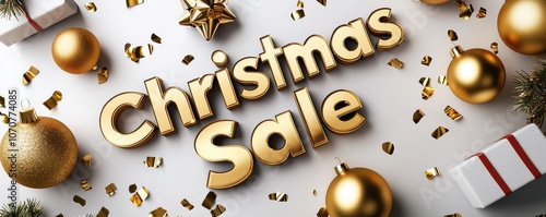 Holiday promotion banner with large 