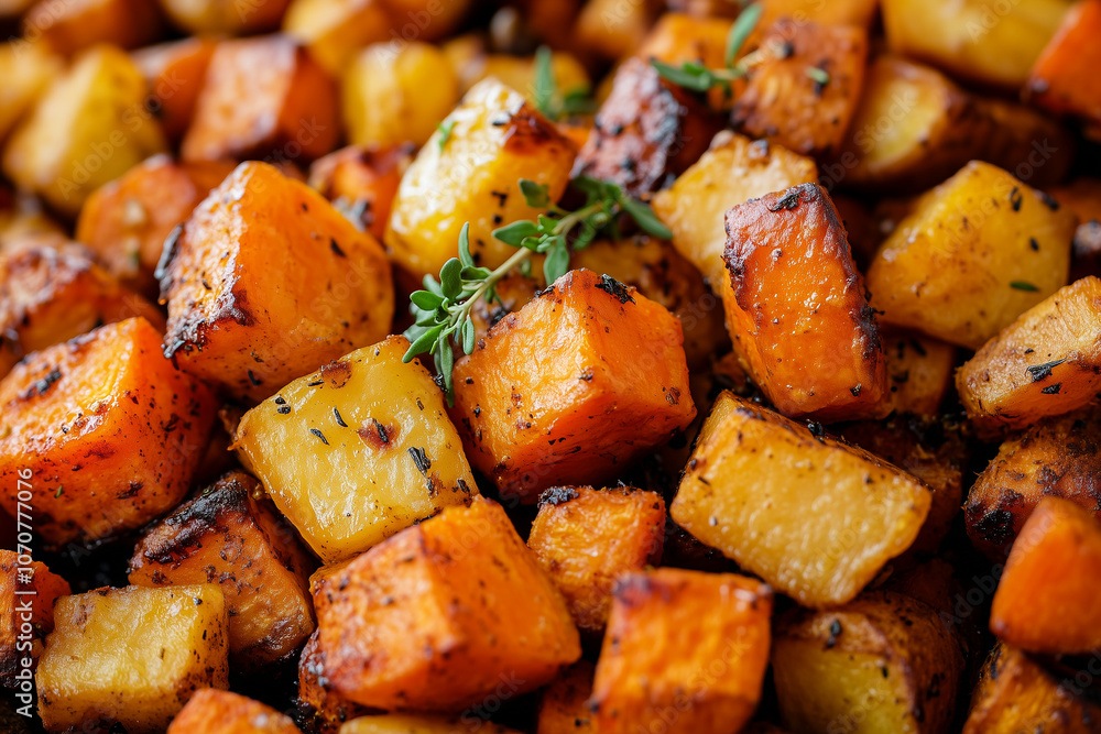 miso-glazed root vegetables with fresh thyme
miso-glazed root vegetables with fresh thyme