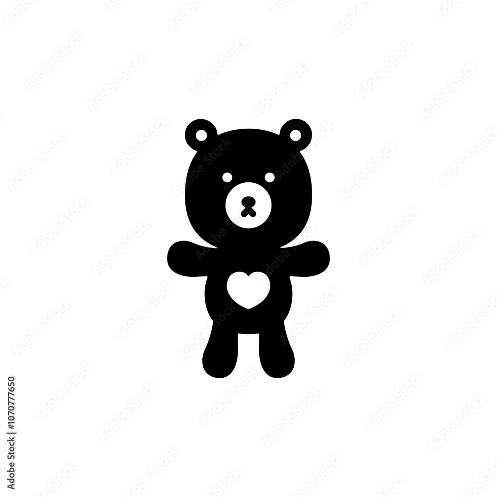 Fototapeta premium Baby Icon Illustration Solid Style Vector Sign Symbol for Parenting and Childcare Concepts