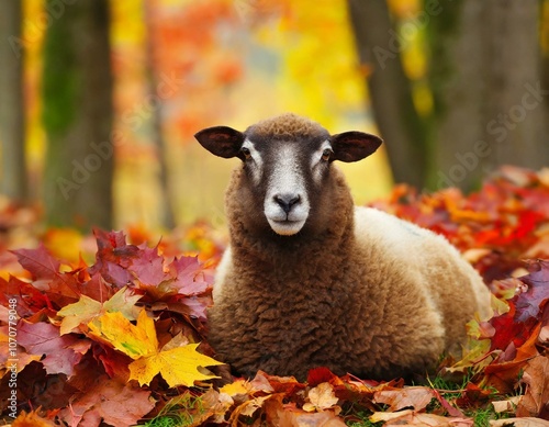 Mitten im Herbstwald photo