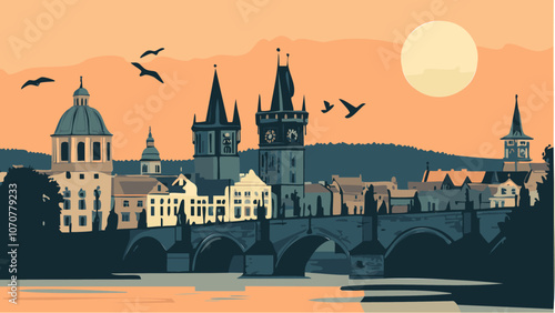 Prague’s Architectural Wonders at Dusk