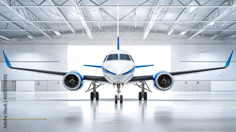 An airplane landing to airport on a runway An airplane landing to airport on a runway