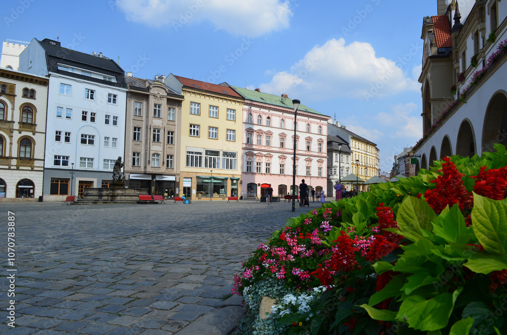 Stare miasto w Ołomuńcu, Morawy, Czechy/The old town in Olomouc, Moravia, Czechia