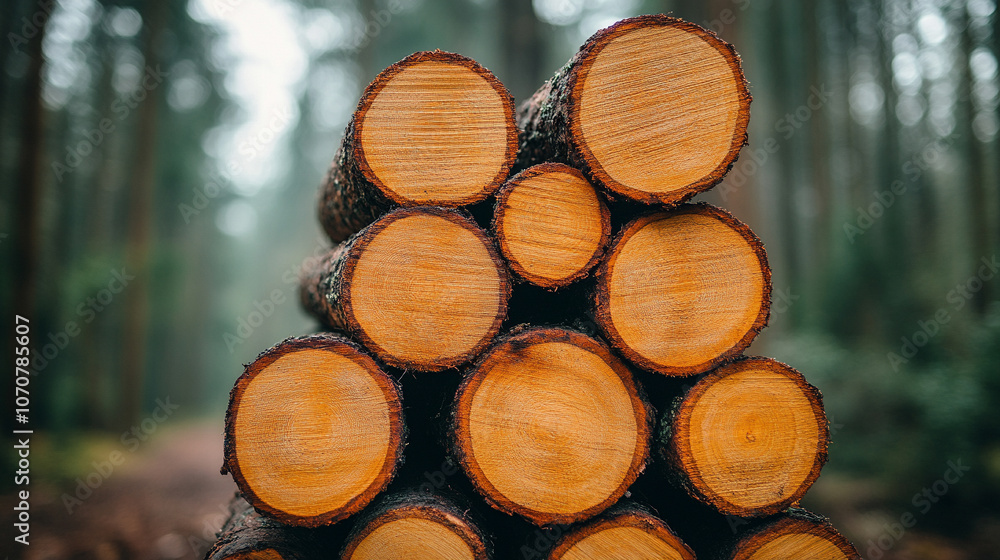 Close-up of a log wall, showcasing natural wood textures and intricate grain patterns. Symbolizes resilience, history, and nature's beauty, reflecting strength and simplicity in earthy tones