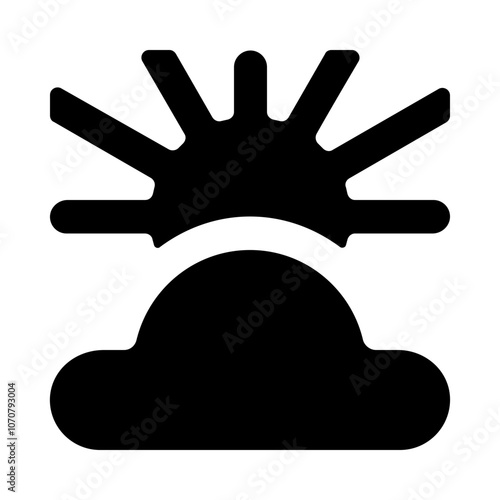 Summer Sun Solid Icon