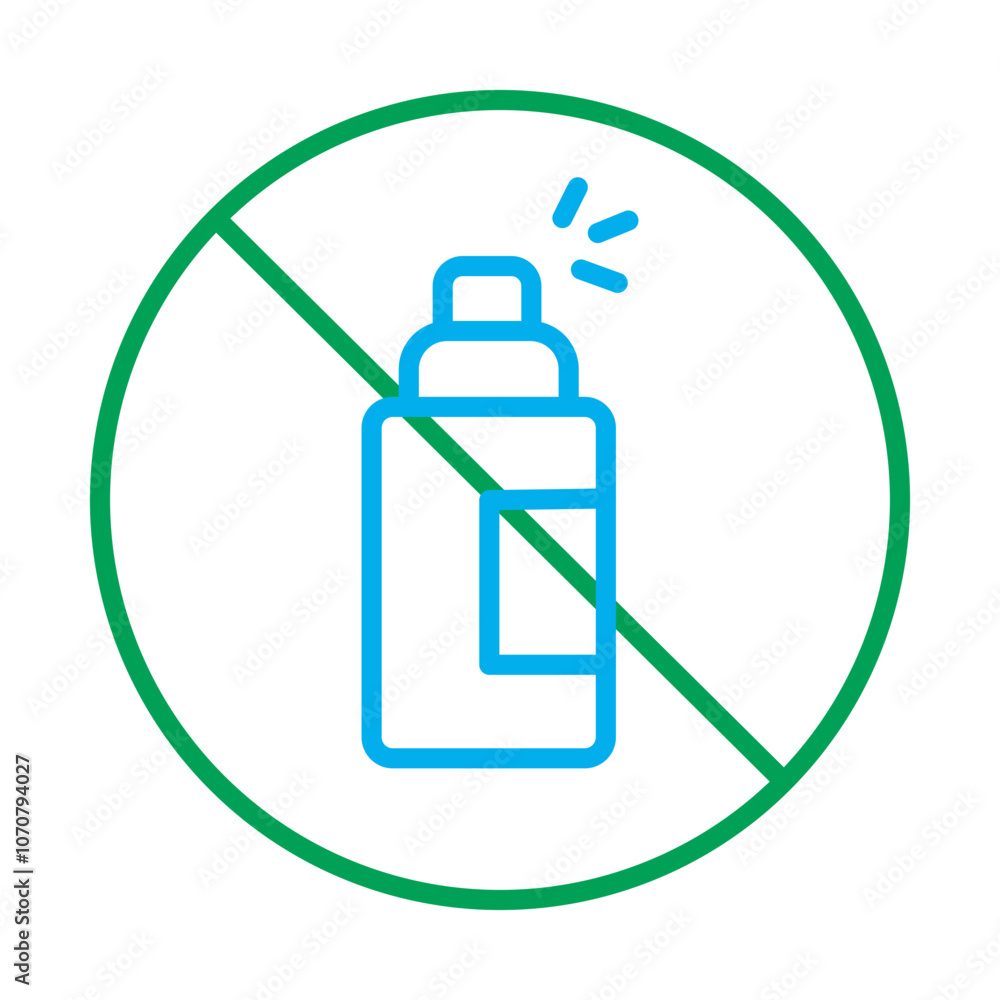 Preservatives Free Icon – Bottle with Cross, Representing Freshness, Purity, and Preservative-Free Products Preservatives Free Icon – Bottle with Cross, Representing Freshness, Purity, and Preservative-Free Products