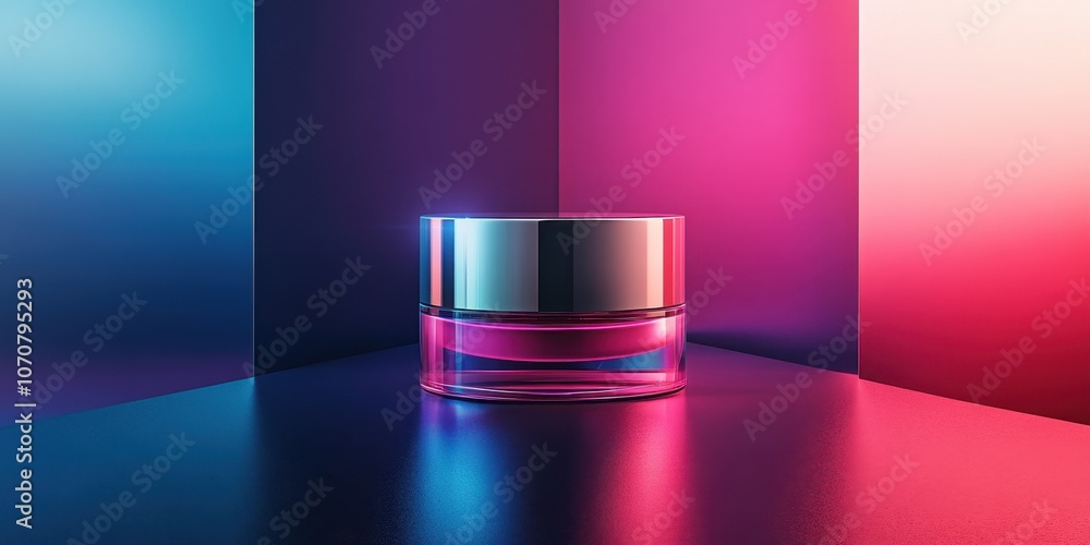 Night cream container Commercial poster Product photo Night cream container Commercial poster Product photo