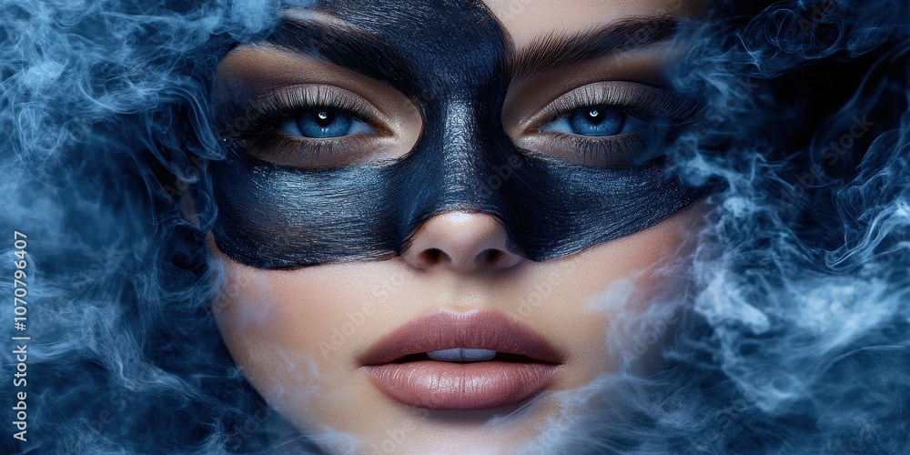 Obraz premium Peel-off mask tube Commercial poster Product photogra