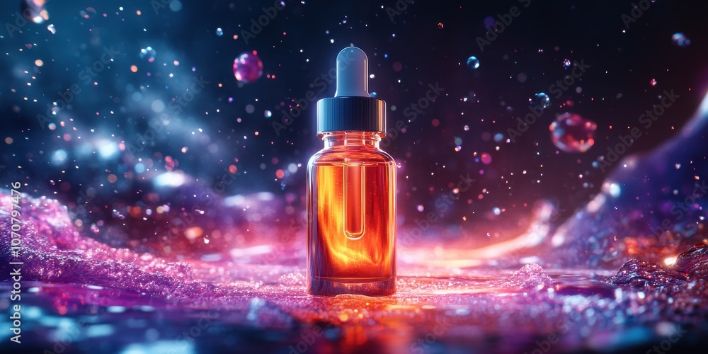 Serum ampoule Commercial poster Product photography c Serum ampoule Commercial poster Product photography c