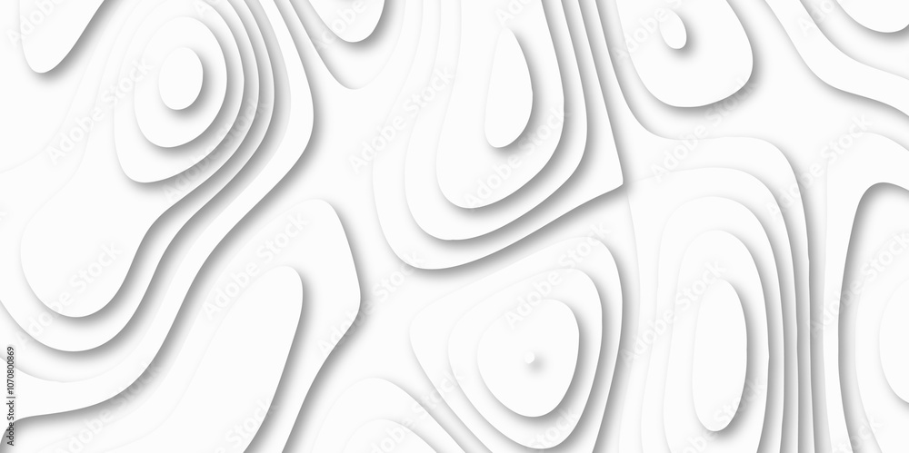 Abstract luxury white modern 3d papercut background. Minimal abstract vector wave carve diamond topography line circle creative topography map circle and wave line smooth multilayer pattern. papercut. Abstract luxury white modern 3d papercut background. Minimal abstract vector wave carve diamond topography line circle creative topography map circle and wave line smooth multilayer pattern. papercut.