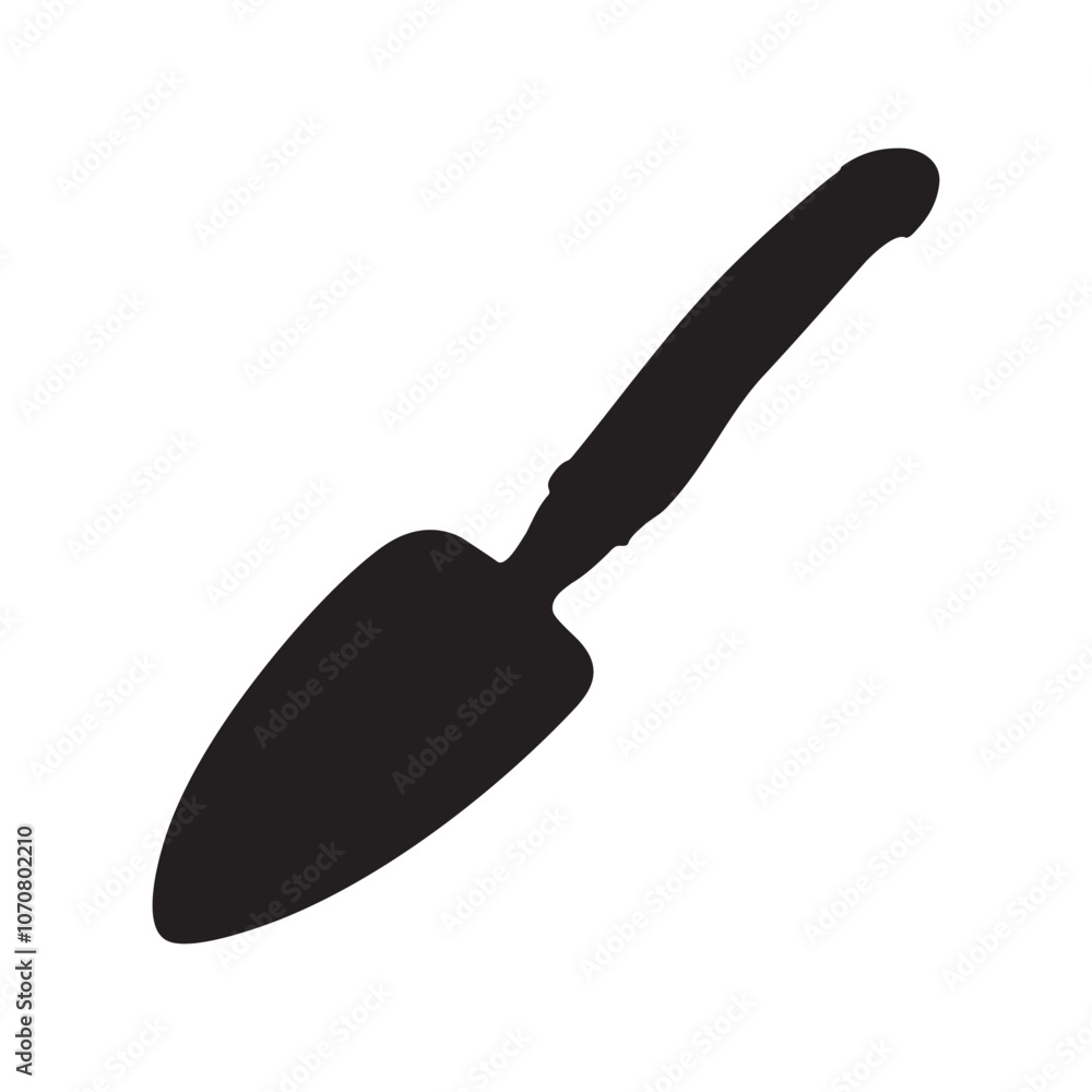 Garden Trowel Silhouette Vector Illustration Garden Trowel Silhouette Vector Illustration