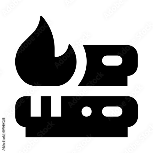 Hot Server Solid Icon